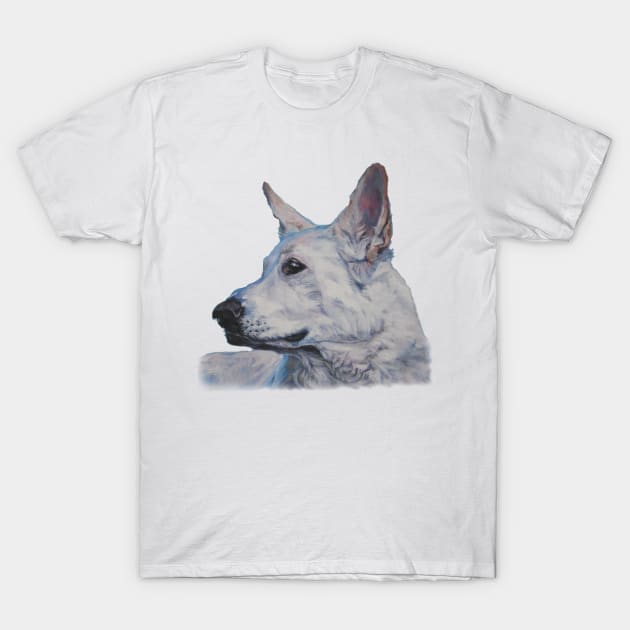 German Shepherd Fine Art Painting T-Shirt by LASHEPARD